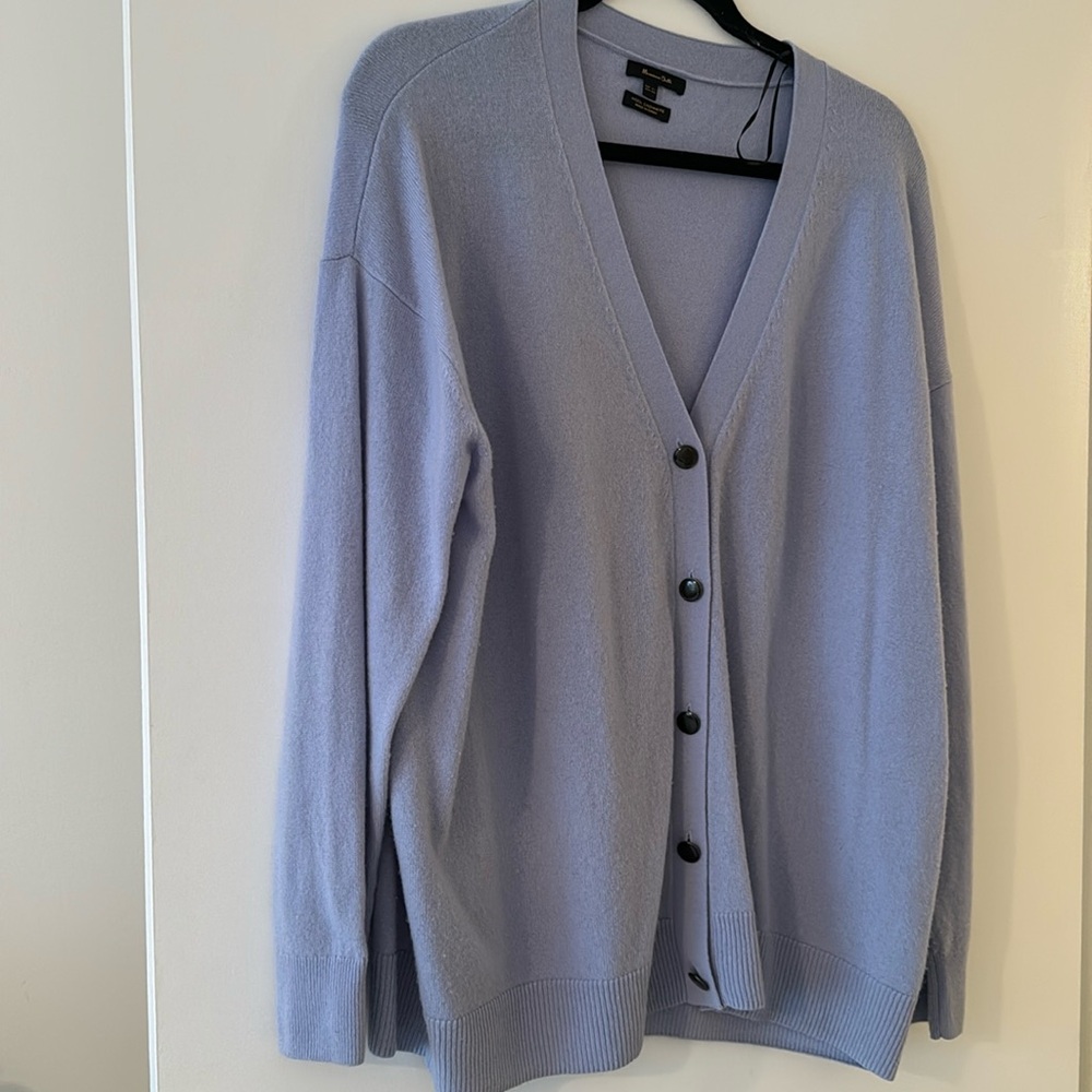Massimo Dutti light blue cardigan